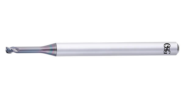 DLC Coated Carbide End Mill for Copper Electrodes: Long Neck Radius Type for High-efficiency Finishing4