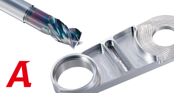 DLC Coated Carbide End Mill for Non-Ferrous Materials - High Performance Type1
