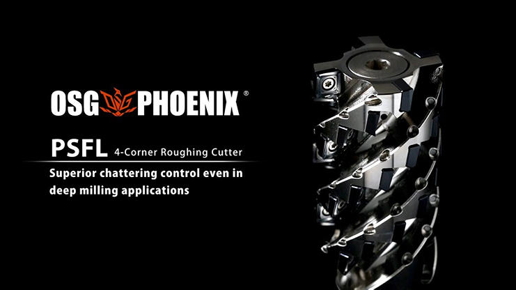 OSG PHOENIX PSFL: 4-Corner Roughing End Mill