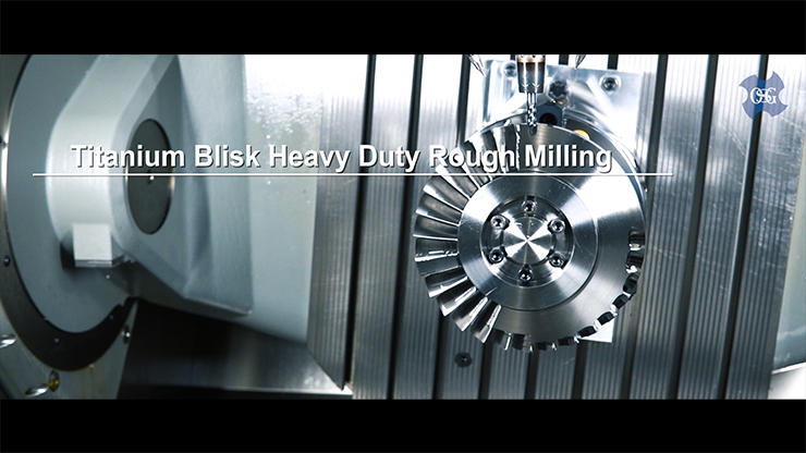 Titanium Blisk Heavy Duty Rough Milling