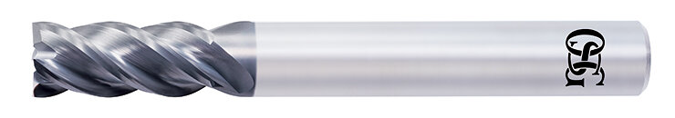 AE-VMSX: Anti-Vibration Short Carbide End Mill with Reinforced Cutting Edge