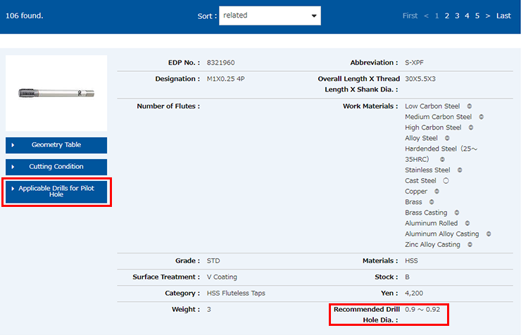 OSG product search system adds new feature