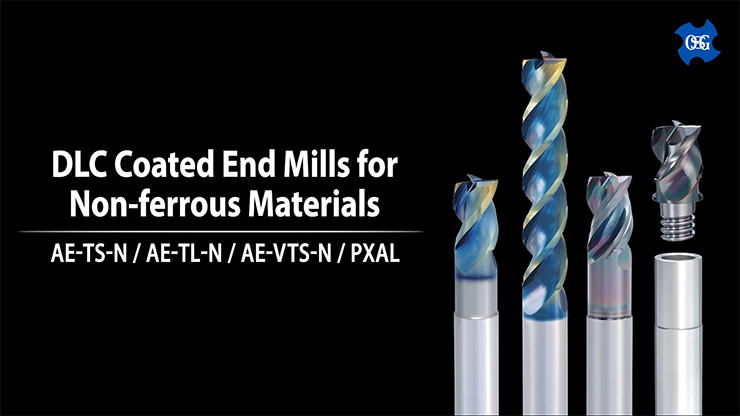 DLC Coated Carbide End Mill for Non-Ferrous Materials - High Performance Type Movie