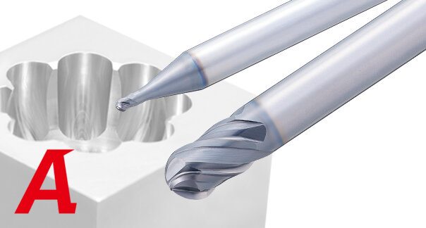 4-flute high-efficiency carbide ball end mill for high-hardness steel1