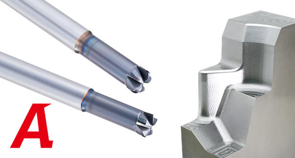 Radius type carbide end mills for high-hardness steels1