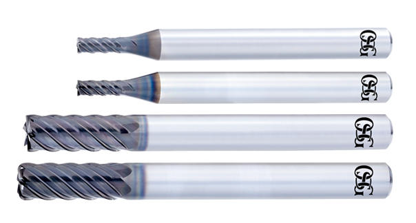 Multi-flute square and radius type end mills for high-hardness steels (stub/short)4