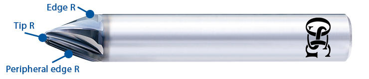 Taper Barrel Type End Mill for Finishing Features