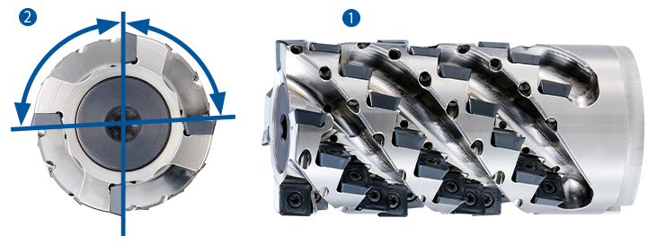 4-Corner Roughing End Mill Features