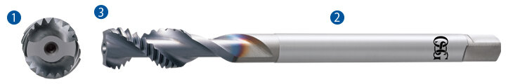 Spiral Flute Tap for Aluminum Alloys Features