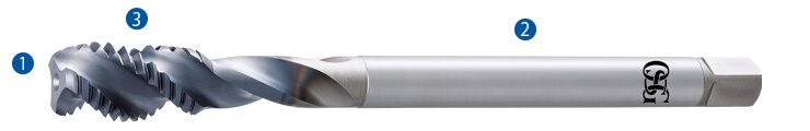 Spiral Flute Tap for Stainless Steel Features